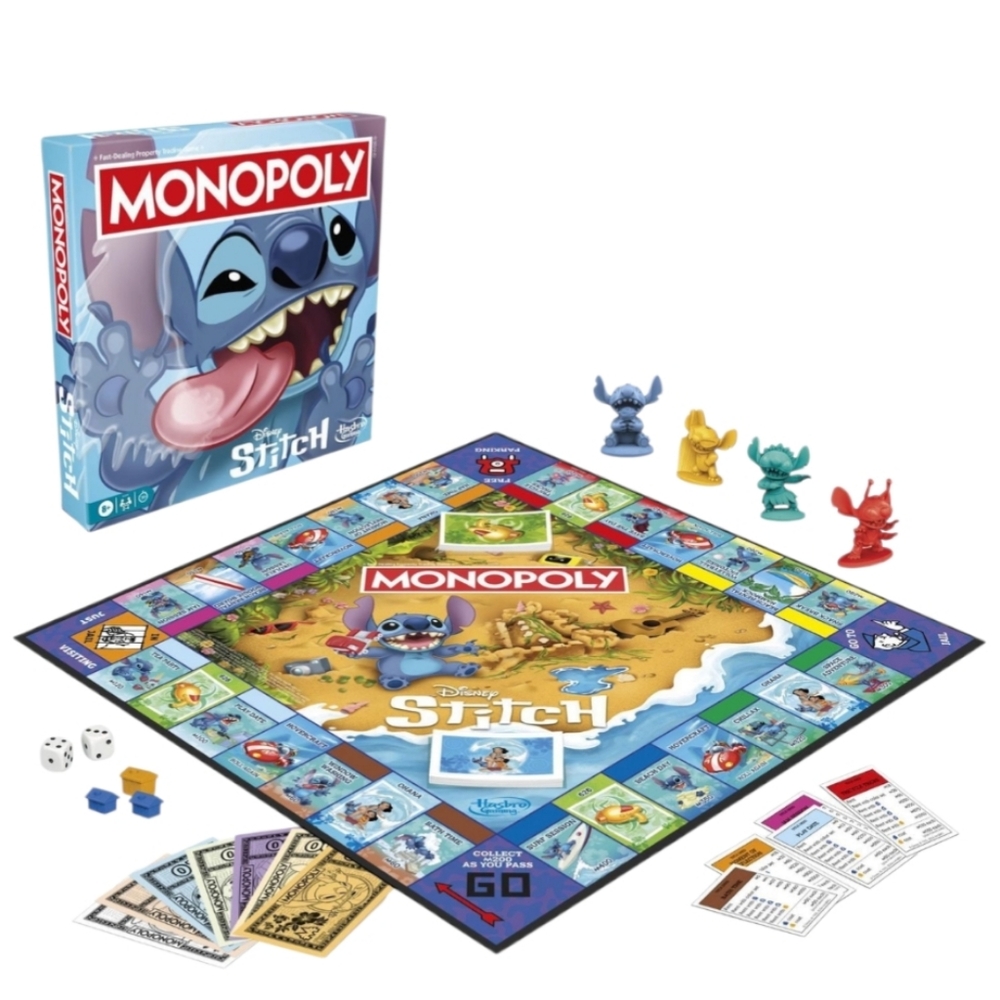 Monopoly Disney Stitch Edition Board Game, Officially Licensed Disney Game - Picture 6 of 16